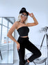 BLACK crop top "BETTY 004"